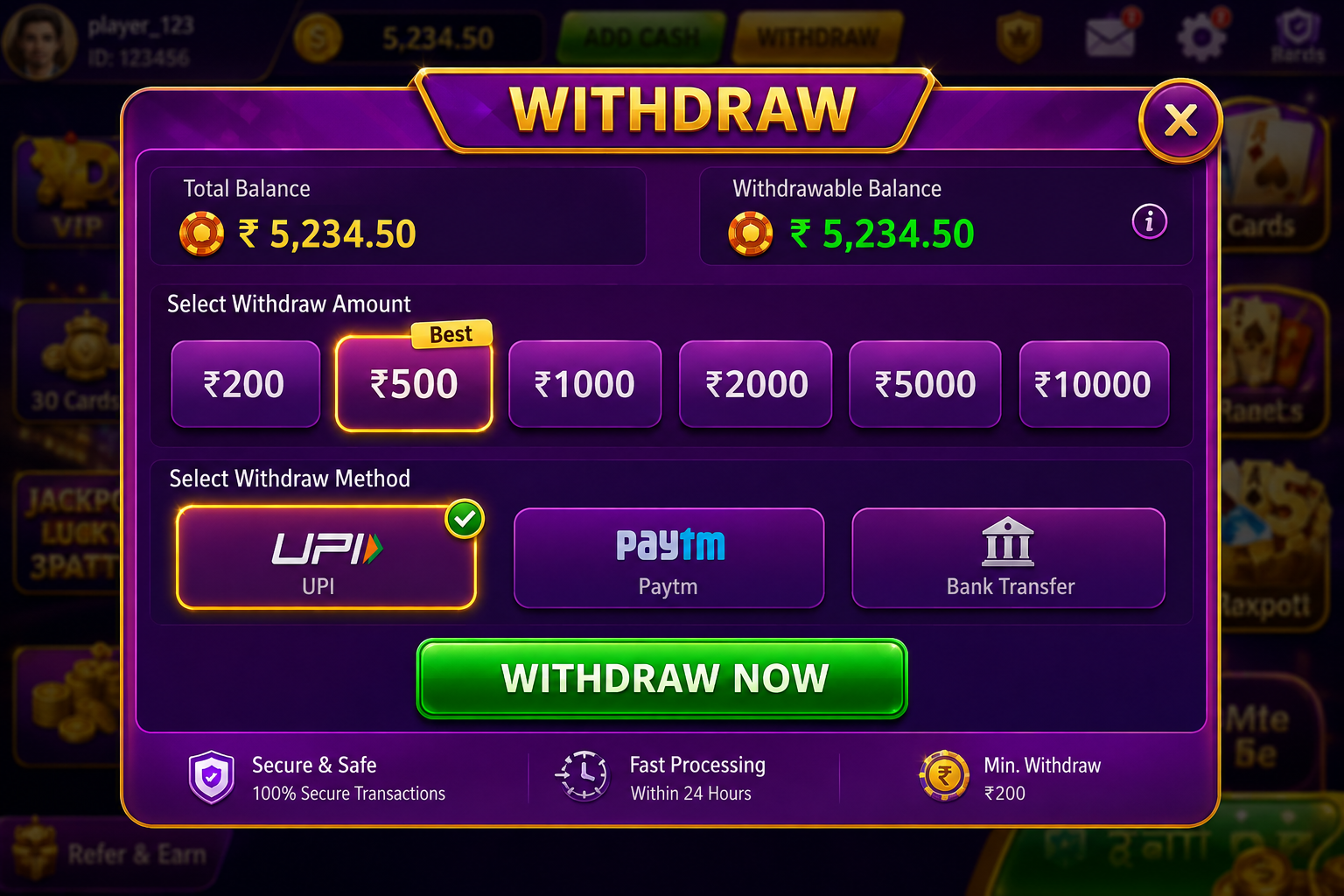 Teen Patti Master Purana App